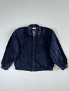Vintage 90s Burberrys Suede Leather Check Lined Bomber Jacket  Made in Spain (3XL)