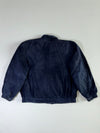 Vintage 90s Burberrys Suede Leather Check Lined Bomber Jacket  Made in Spain (3XL)
