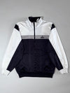 Adidas White Black Grey Colorblock Track Jacket (XL)