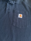 Carhartt Navy Loose Fit Pocket Polo Shirt (L)