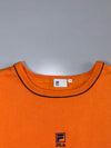 Fila | Cropped Side-Zip Sweatshirt Orange | (XL)