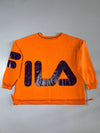 Fila | Cropped Side-Zip Sweatshirt Orange | (XL)