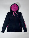 Puma Sport Lifestyle Black & Pink Zip Women’s Hoodie (S)