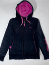 Puma Sport Lifestyle Black & Pink Zip Women’s Hoodie (S)