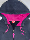 Puma Sport Lifestyle Black & Pink Zip Women’s Hoodie (S)