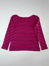 Ralph Lauren Sport Striped Boatneck Long Sleeve Pink Women’s (M)