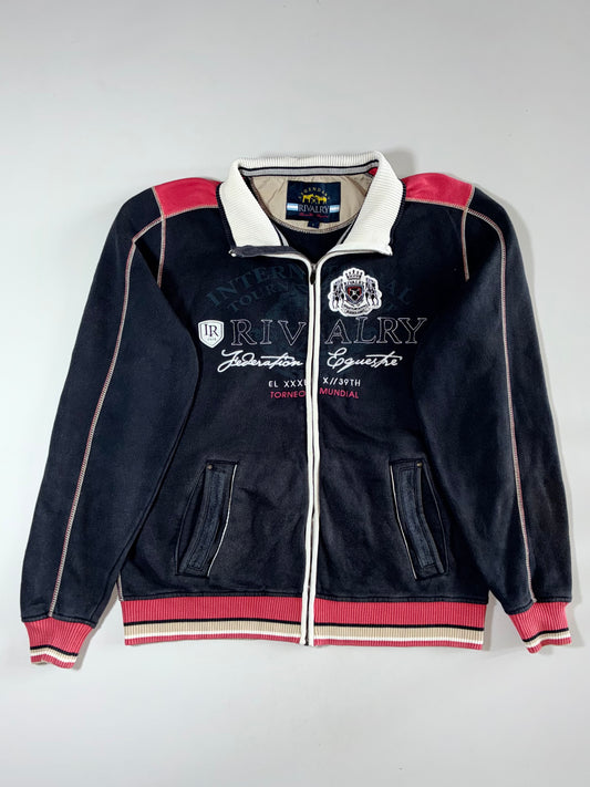 Rivalry Legendary Equestrian Track Jacket Navy/Pink (XL)