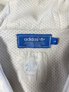 Adidas Originals White & Blue Striped Windbreaker Jacket (M)