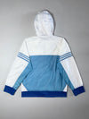 Adidas Originals White & Blue Striped Windbreaker Jacket (M)