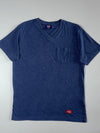 Dickies V-Neck Pocket T-Shirt – Heather Navy Blue (M)