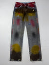 Custom Hand-Painted/Distressed Jeans (W:30) (L:44)