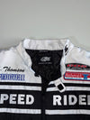 Speed Rider 74” Racing Jacket — Black/White (2XL)