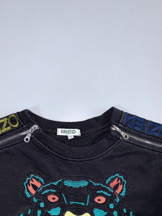 Kenzo | Black Tiger embroidered Crewneck | (XS)