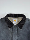 Vintage 2000s Carhartt J02 Faded Arctic Quilt-Lined Work Jacket (Corduroy Collar) (XL/2XL)
