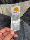 Vintage 2000s Carhartt J02 Faded Arctic Quilt-Lined Work Jacket (Corduroy Collar) (XL/2XL)