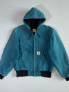 Carhartt Duck Active Jacket — Teal (Hooded) (M)