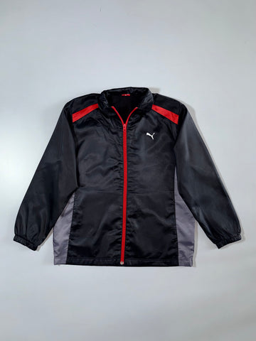 Puma | Black Red Windbreaker Jacket | (S)