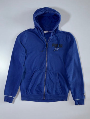 Puma | Blue Zip Up Hoodie | (M)