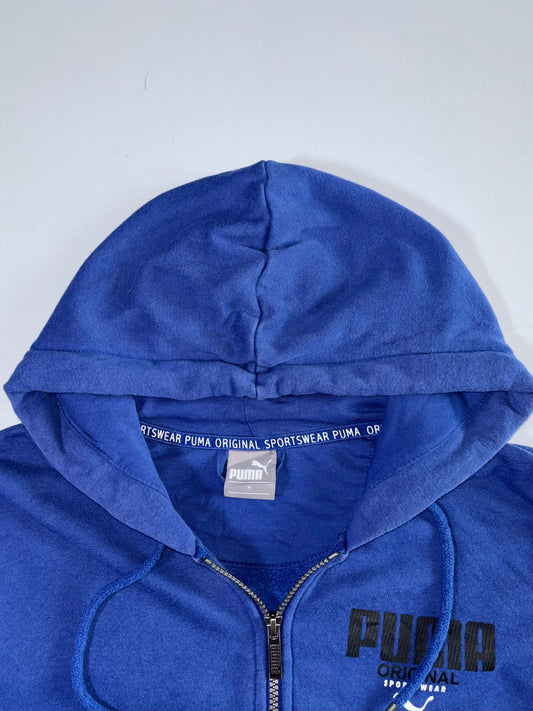 Puma | Blue Zip Up Hoodie | (M)