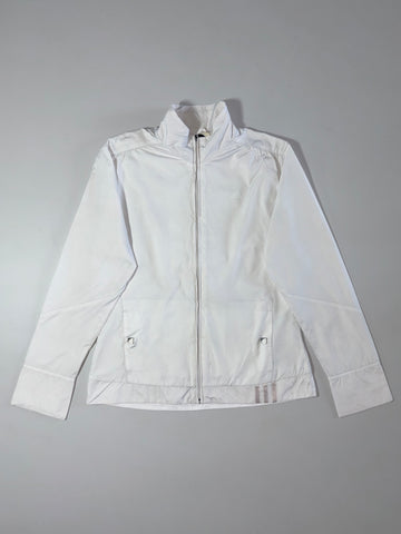 Adidas White Track Jacket (CLIMA365) (M)