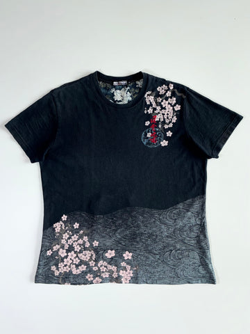 Big Train Osaka Sakura Dragon Graphic Tee — Black (2XL)