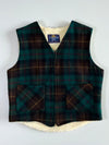 Thornton Bay Plaid (Furr inside) Sherpa-Lined Vest (M)