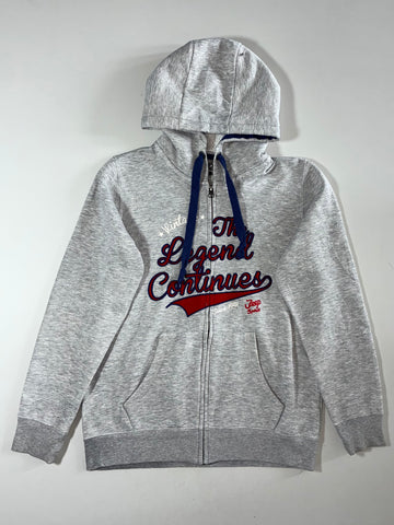Jeep Spirit “The Legend Continues” Sherpa Lined Full-Zip Hoodie – Grey (S)