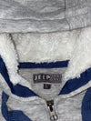 Jeep Spirit “The Legend Continues” Sherpa Lined Full-Zip Hoodie – Grey (S)