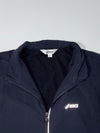 Asics Black Softshell Zip-Up Track Jacket Reflective Piping (S)