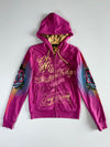 Vintage 2000s Christian Audigier Rhinestone Tattoo Zip Hoodie Women’s (XS/S)