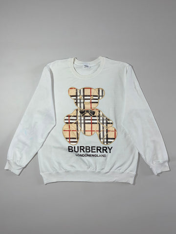 Burberry London England Teddy Bear Graphic Crewneck Sweatshirt (M)