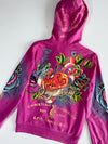Vintage 2000s Christian Audigier Rhinestone Tattoo Zip Hoodie Women’s (XS/S)