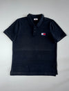 Tommy Jeans Flag Logo Polo Shirt – Black  (XL)