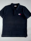 Tommy Jeans Flag Logo Polo Shirt – Black  (XL)