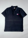 Tommy Jeans Flag Logo Polo Shirt – Black  (XL)