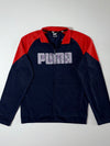 Puma Track Jacket – Navy & Red Colorblock Full Zip (S)