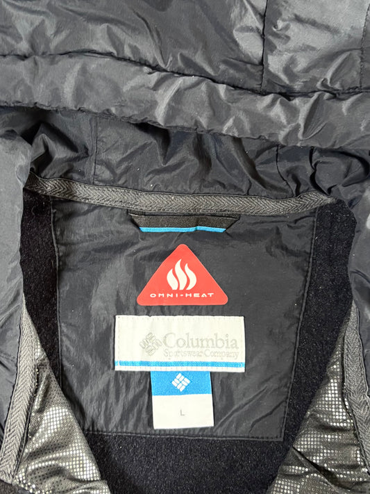 Columbia | Black Quilted Omni-Heat Zip Jacket | (S/M)