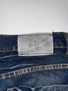 Vintage Embroidered Warrior Graphic Denim Jeans (W:31) (L:39)
