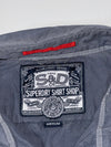 Superdry S&D Shirt Shop Shirt – Grey Short Sleeve Button-Up (M)
