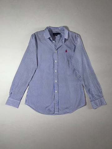 Polo Ralph Lauren Striped Shirt – Blue & White Custom Fit Women’s (S)
