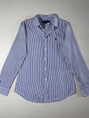 Polo Ralph Lauren Striped Shirt – Blue & White Custom Fit Women’s (S)