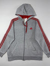 Adidas 3-Stripes Full-Zip Hoodie (2XL)