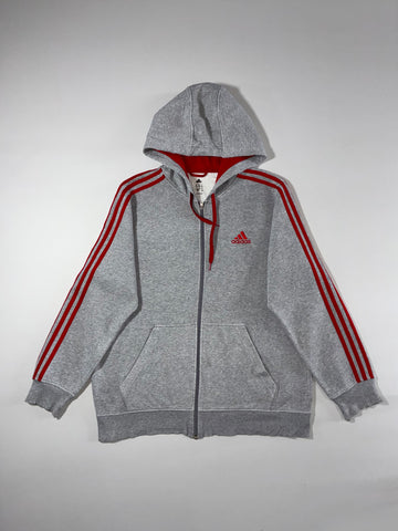 Adidas 3-Stripes Full-Zip Hoodie (2XL)