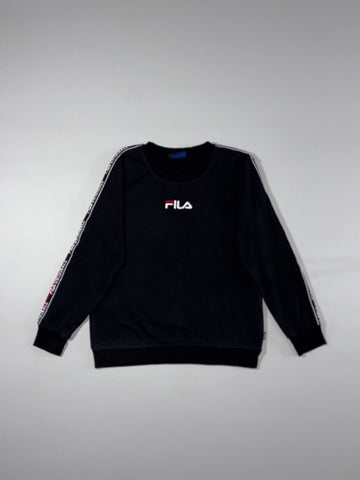 FILA White Line Logo Tape Sweatshirt (S)