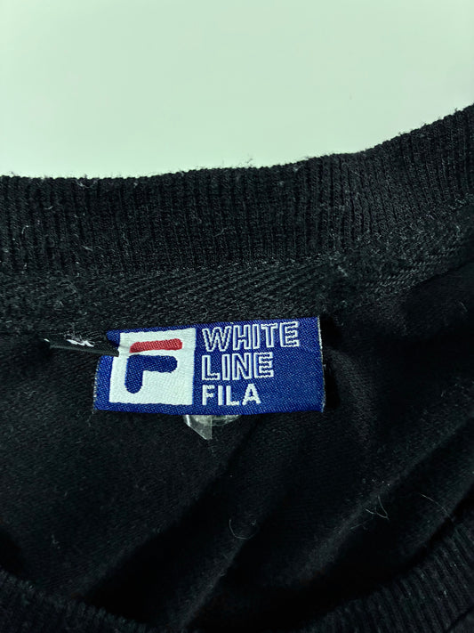 FILA White Line Logo Tape Sweatshirt (S)