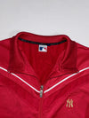 MLB New York Yankees Track Jacket – Maroon Full Zip, (XL)