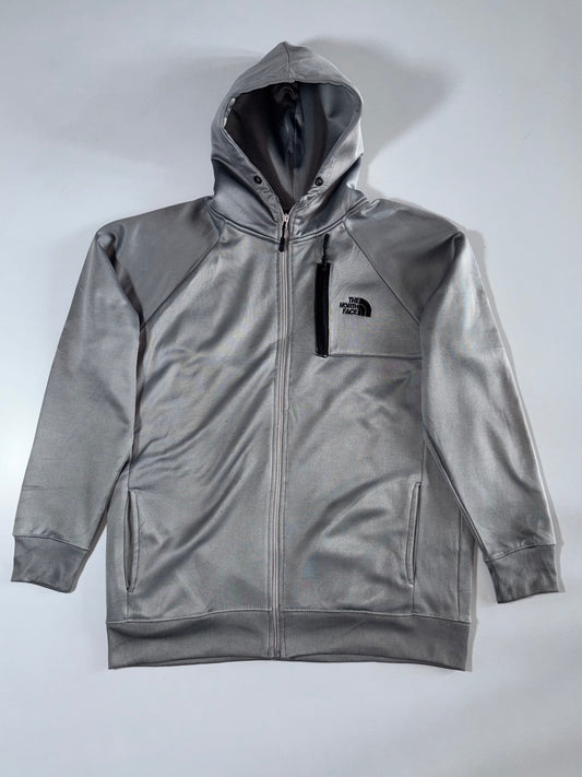 The North Face | Grey Zip Up Hoodie | (XL)