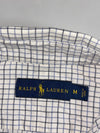 Polo Ralph Lauren Check Shirt – White & Navy Windowpane, (M)