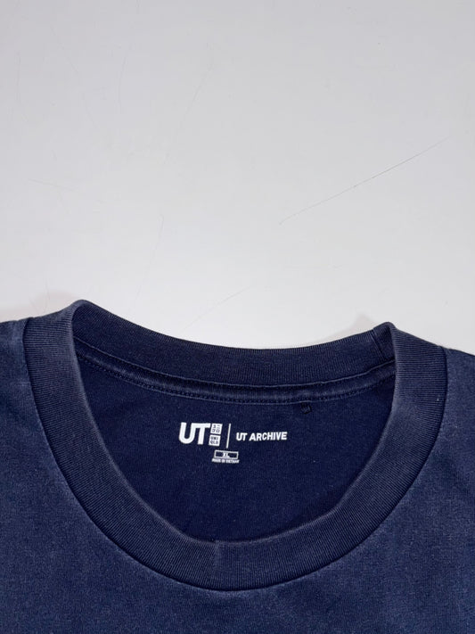 Uniqlo UT Naruto Graphic Tee – Navy Anime Print T-Shirt, (XL)