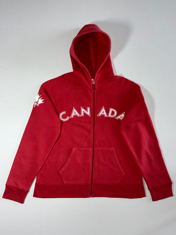 Roots Canada Olympic Team Full-Zip Hoodie – Red (XL)